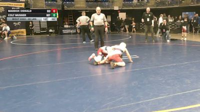 82 lbs Consy 2 - Maddox Oswald, Indiana vs Colt Musser, Mifflin County