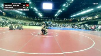 132 lbs Champ. Round 2 - Nathaniel Webster, Merritt Island vs Josh White, Athens Christian