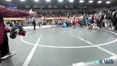 90 lbs Round Of 16 - Payton Ellis, Blanchard Youth Wrestling Club vs Tanner Woolery, Standfast OKC