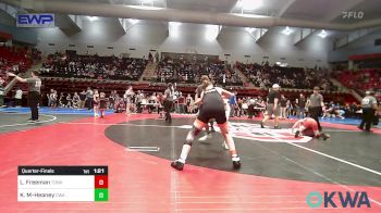 120 lbs Quarterfinal - Liam Freeman, Tonkawa Takedown Club vs Kenneth Matias-Heaney, Cohesion Wrestling Academy