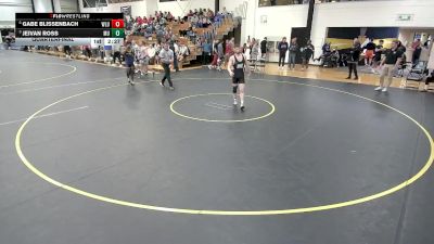 174 lbs Quarterfinal - Jeivan Ross, Marian vs Gabe Blissenbach, West Liberty