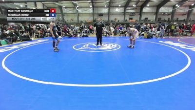 126 lbs Cons. Sub-quarters - Matthew Esqueda, Osoway vs Nickolas Ortiz, Brawley Wrestling Academy