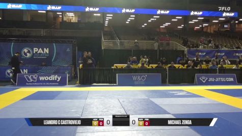 Leandro C Castroviejo vs Michael Zenga 2026 Pan Jiu Jitsu IBJJF Championship