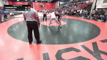 215 lbs 7th Place Match - Eddie Juarez, WHEELING vs Chandler Jack, Machesney Park (HARLEM)