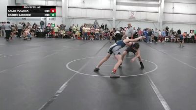 100 lbs Round 5 (8 Team) - Kaleb Pollock, CTWHALE Blue vs Braden Laroche, CTWHALE Green