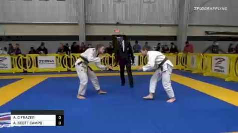 ARIA C FRAZER vs AMY SCOTT CAMPO 2020 American National IBJJF Jiu-Jitsu Championship