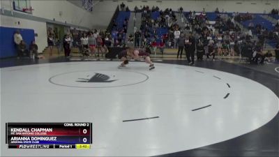 131 lbs Cons. Round 2 - Kendall Chapman, Mt. San Antonio College vs Arianna Dominguez, Arizona State Club