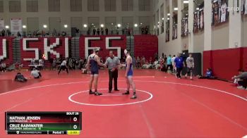 150 lbs Placement (16 Team) - Cruz Rainwater, Mortimer Jordan HS vs Nathan Jensen, Oak Mountain