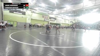 126 lbs Champ. Round 1 - Andre Hernandez, BANNING vs Christian Napoles, CARSON