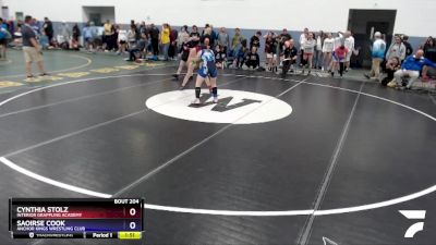 127 lbs Round 3 - Cynthia Stolz, Interior Grappling Academy vs Saoirse Cook, Anchor Kings Wrestling Club