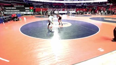 3A 165 lbs Cons. Round 2 - Dayne Serio, Aurora (West Aurora) vs Sean Kolkebeck, DeKalb
