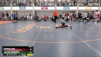 107-117 lbs Cons. Round 3 - Colton Drinkwine, Joliet Catholic Academy vs Cooper Long, Bulldog Premier Wrestling Club