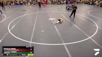 58 lbs Champ. Round 2 - Lincoln Weber, Minnesota vs Atticus Krebs, Stillwater Area Wrestling