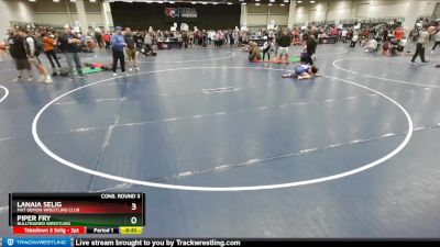 80 lbs Cons. Round 3 - Lanaia Selig, Mat Demon Wrestling Club vs Piper Fry, BullTrained Wrestling