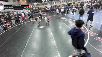 138 lbs Cons. Round 4 - Jaiden Peak, West Valley (Spokane) vs Bryce Davis, Colville