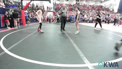 105 lbs Quarterfinal - Brayleigh Johnson, Maize Wrestling Club vs Zailey Lozano, Sisters On The Mat