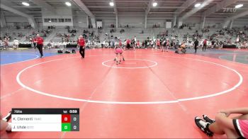 75 lbs Rr Rnd 2 - Kash Clementi, Team Nauman vs Jaden Uhde, Team Gotcha Blue