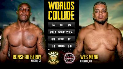 Ronshad Berry vs. Wes Mena Valor Fights vs. Conflict MMA: Worlds Collide Replay