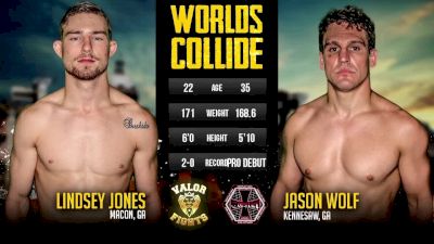 Lindsey Jones vs. Jason Wolf Valor Fights vs. Conflict MMA: Worlds Collide Replay