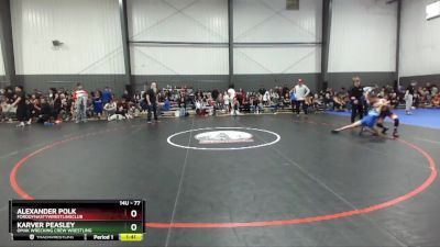 77 lbs Cons. Semi - Alexander Polk, FordDynastyWrestlingClub vs Karver Peasley, Omak Wrecking Crew Wrestling