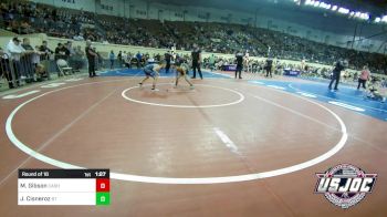 52 lbs Round Of 16 - Myles Gibson, Cashion Youth Wrestling vs Jax Cisneroz, BullTrained