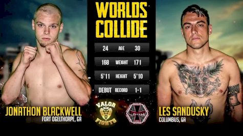 Les Sandusky vs. Jonathon Blackwell - Valor Fights vs. Conflict MMA REPLAY -