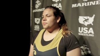 220 lbs Arianna Cobian, CA Fargo 2017 Junior Womens Champion