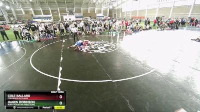 145 lbs Cons. Round 5 - Cole Ballard, Colorado Outlaws vs Hagen Robinson, Ruby Mountain Wrestling