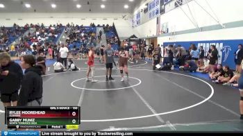150 lbs Semifinal - Gabby Muniz, North Torrance High vs Rylee Moorehead, Elsinore