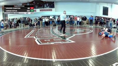 175 lbs Cons. Semi - Braden Compton, Castlewood Youth Wrestling vs Abram Doyle, Red Lion Wrestling Club