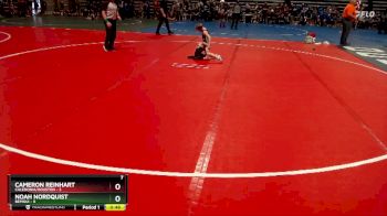 50 lbs Finals (8 Team) - Cameron Reinhart, Caledonia/Houston vs Noah Nordquist, Bemidji