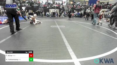 66 lbs Quarterfinal - Trygg Kline, Piedmont vs Kashton Fahlenkamp, Tuttle Wrestling