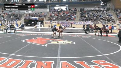 190 lbs Cons. Round 2 - Brock Crook, Henderson County vs Beau Gordon, South Oldham