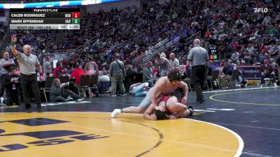 285 lbs Semifinal - Caleb Rodriguez, Bishop McCort vs Mark Effendian, Faith Christian