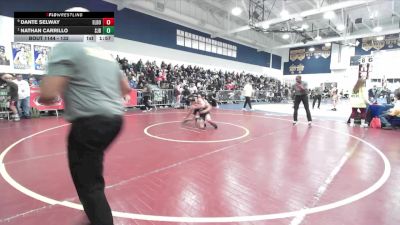132 lbs Quarterfinal - Nathan Carrillo, St. John Bosco vs Dante Selway, El Dorado