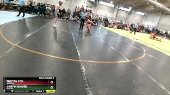 144 lbs Cons. Round 4 - Griffin Bower, Poudre vs Tristan Cox, Windsor