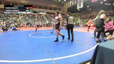 71 lbs Semifinal - James Hungate, Gravette Wrestling Club vs Emmett Roberts, Berryville Youth Wrestling Club