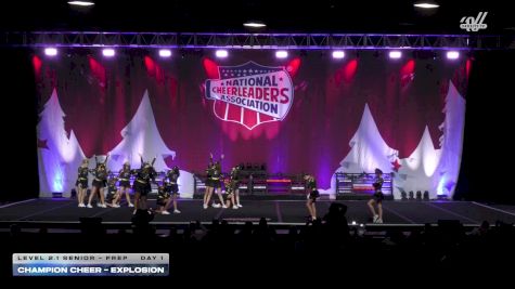 Champion Cheer - Explosion [2025 L2.1 Senior - PREP Day 1] 2025 NCA Holiday Classic