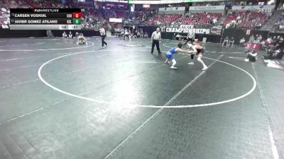 D3-120 lbs Cons. Round 1 - Javier Gomez Atilano, Kenosha Christian Life vs Carsen Voskuil, Cedar Grove-Belgium