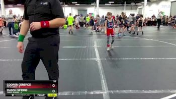 56 lbs Round 4 (8 Team) - Cooper Cerefice, PA Alliance vs Mason Simons, Terps Xpress