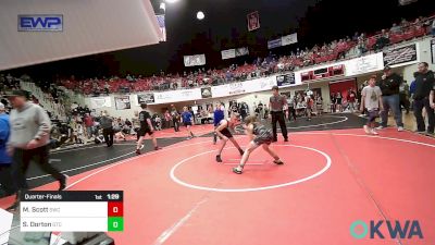 88 lbs Quarterfinal - Mason Scott, Salina Wrestling Club vs Sawyer Dorton, Grove Takedown Club