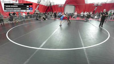 157 lbs Quarters - Devin Johnson, Askren Wrestling Academy vs Donovan Rosauer, Yorkville Wrestling Club