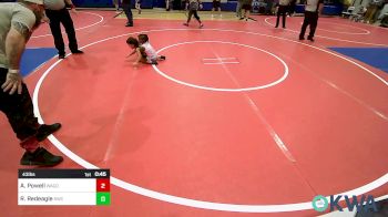 43 lbs Round Of 16 - Addyson Powell, Wagoner Takedown Club vs Ross Redeagle, Salina Wrestling Club