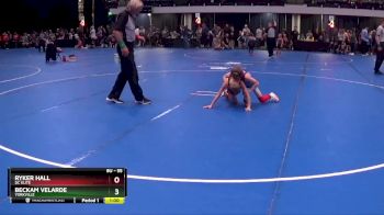 55 lbs Semifinal - Beckam Velarde, Yorkville vs Ryker Hall, DC Elite