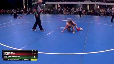 55 lbs Semifinal - Beckam Velarde, Yorkville vs Ryker Hall, DC Elite