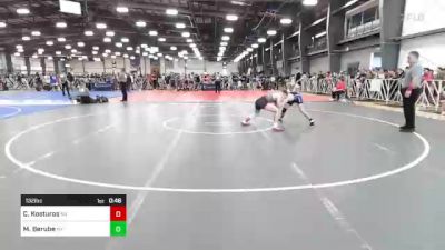 132 lbs Consi Of 32 #1 - Chris Kosturos, NV vs Michael Berube, NY