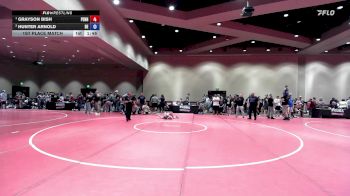 49-53 lbs 1st Place Match - Grayson Bish, Pennsylvania vs Hunter Arnold, Delaware