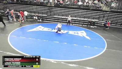 123 lbs Champ. Round 2 - Logan Thurber, Farmington High School vs Preston Wright, Hurricane High School