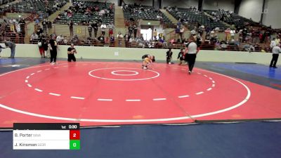 64 lbs Consolation - Braxton Porter, Savannah Wrestling Center vs Jackson Kinsman, Georgia