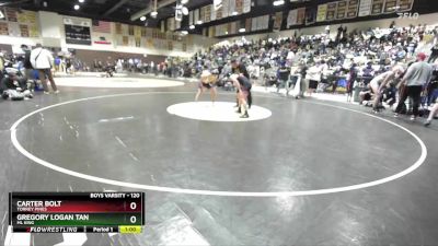 120 lbs Cons. Round 2 - Gregory Logan Tan, ML King vs Carter Bolt, Torrey Pines